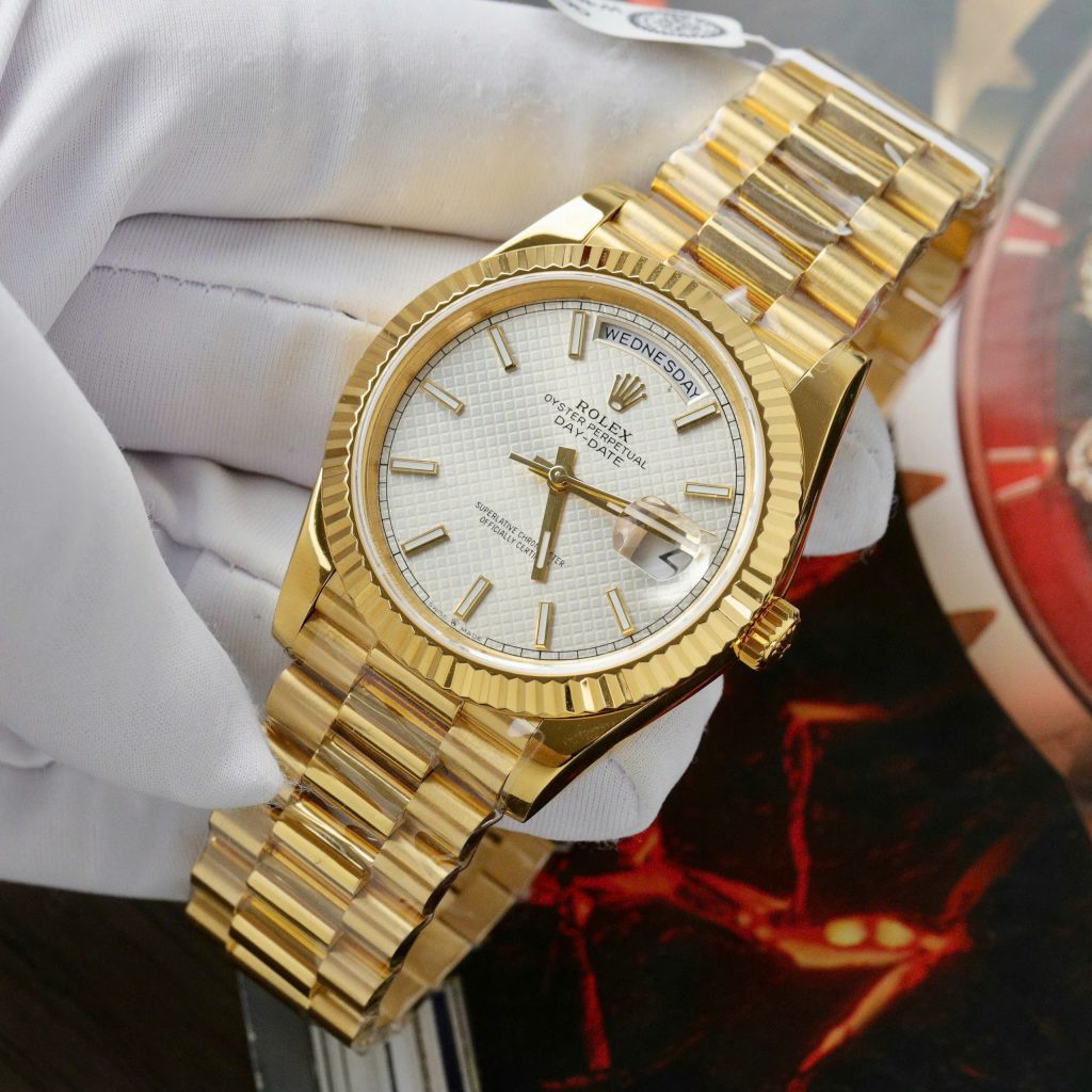 Rolex Day-Date Best Replica Watch Custom Gold Wrapped 175 Grams GM Factory 40mm (1)