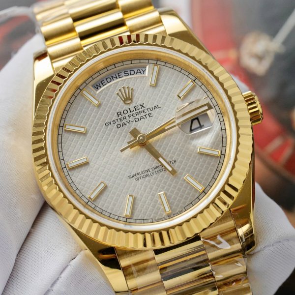 Rolex Day-Date Best Replica Watch Custom Gold Wrapped 175 Grams GM Factory 40mm (1)