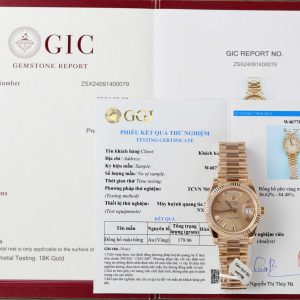 Rolex Day-Date Replica 11 Watch Pink Dial Gold Wrapped GM Factory 40mm (2)