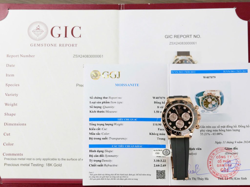 Rolex Daytona Replica 11 Watch Custom Gold Wrapped + Moissanite Diamonds Hong Kong 40mm (2)