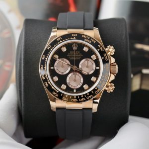 Rolex Daytona Replica 11 Watch Custom Gold Wrapped + Moissanite Diamonds Hong Kong 40mm (2)