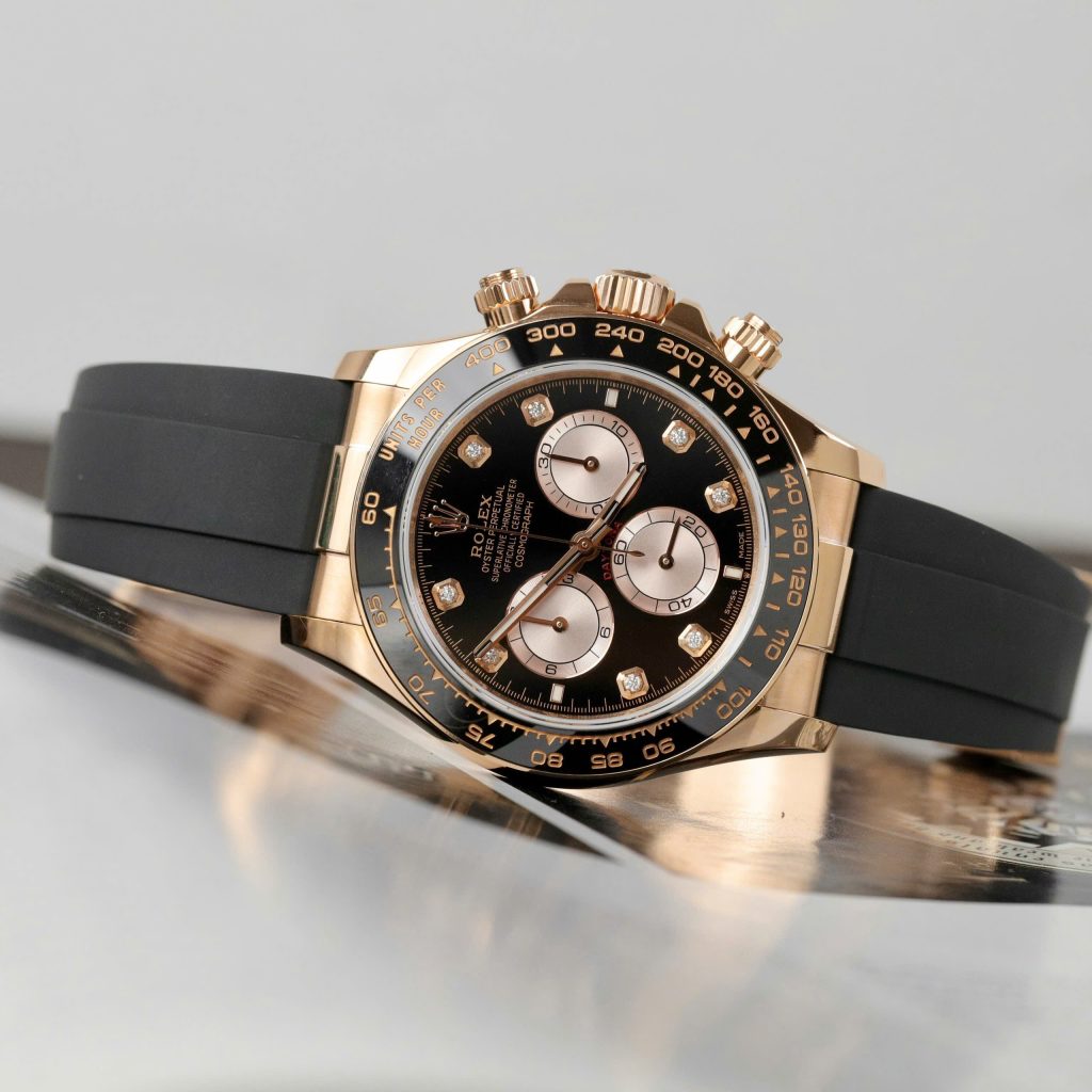 Rolex Daytona Replica 11 Watch Custom Gold Wrapped + Moissanite Diamonds Hong Kong 40mm (2)