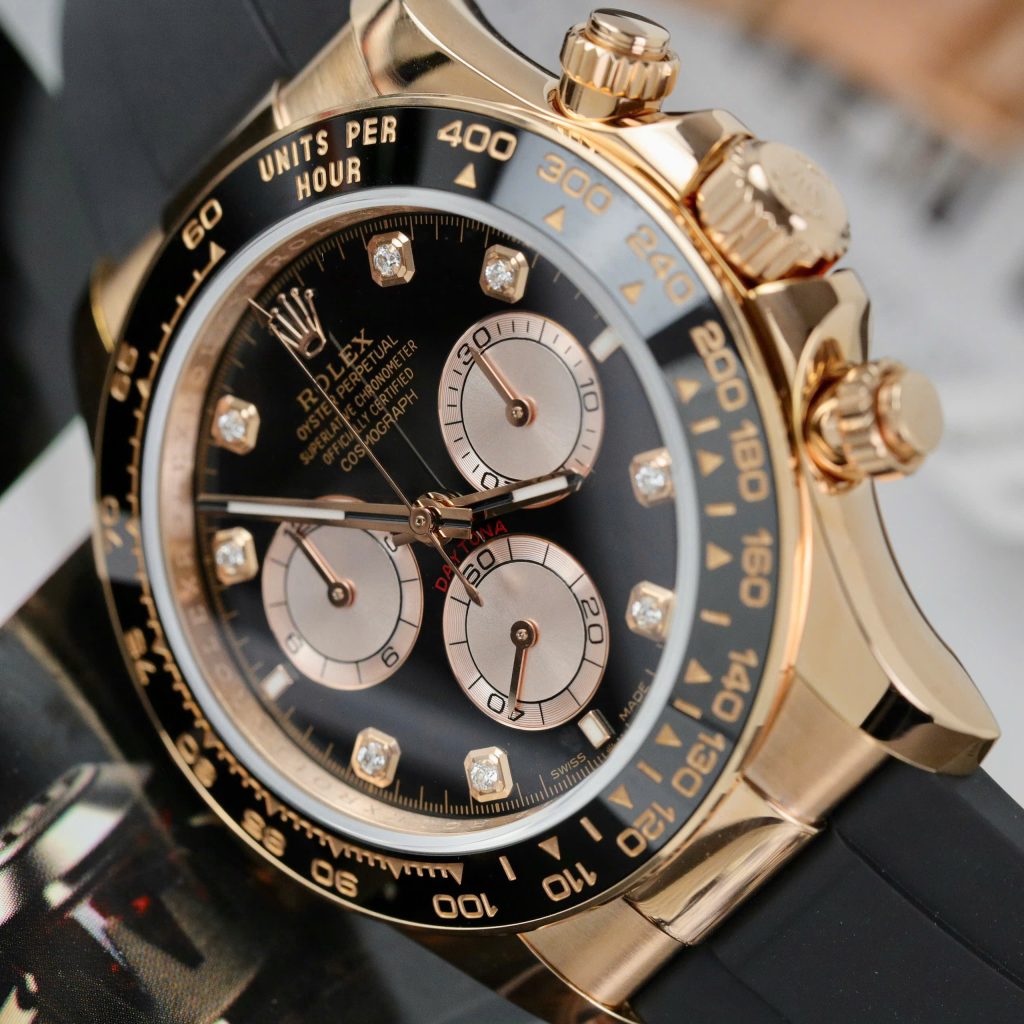 Rolex Daytona Replica 11 Watch Custom Gold Wrapped + Moissanite Diamonds Hong Kong 40mm (2)