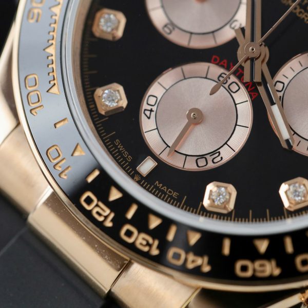 Rolex Daytona Replica 11 Watch Custom Gold Wrapped + Moissanite Diamonds Hong Kong 40mm (2)