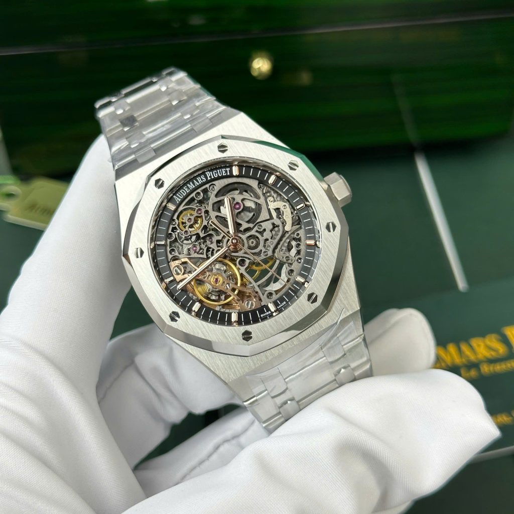 Audemars Piguet Royal Oak 15407 Best Replica Watch Skeleton Dial THB Factory 41mm (1)