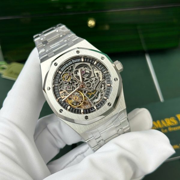 Audemars Piguet Royal Oak 15407 Best Replica Watch Skeleton Dial THB Factory 41mm (1)