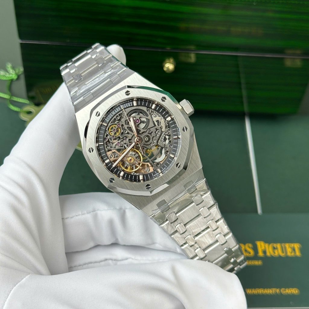 Audemars Piguet Royal Oak 15407 Best Replica Watch Skeleton Dial THB Factory 41mm (1)