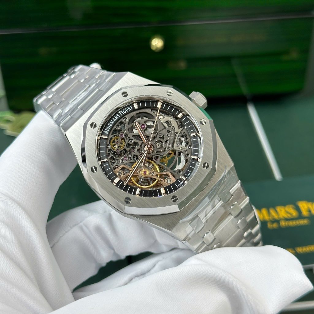 Audemars Piguet Royal Oak 15407 Best Replica Watch Skeleton Dial THB Factory 41mm (1)