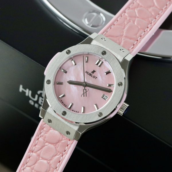 Hublot Classic Fusion Replica 11 Watch Womens Dial Mother Of Pearl Pink 33mm (2)