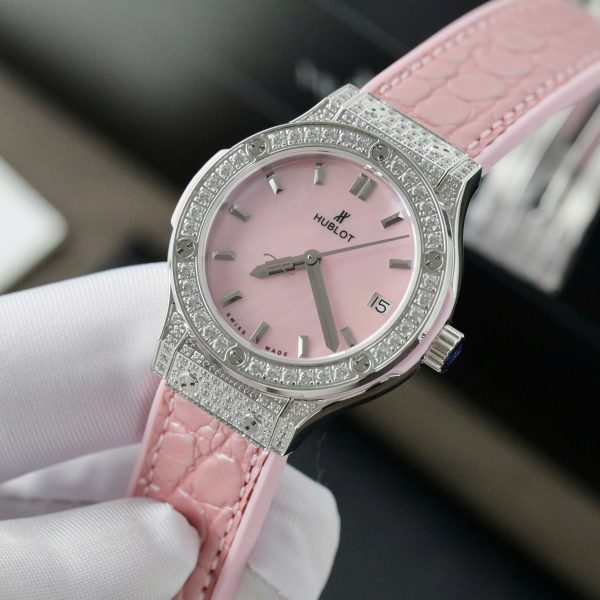 Hublot Classic Fusion Replica 11 Watches Dial Mother Of Pearl Pink 33mm (2)