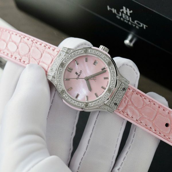 Hublot Classic Fusion Replica 11 Watches Dial Mother Of Pearl Pink 33mm (2)