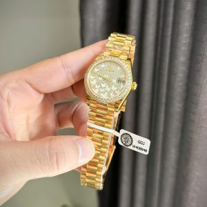 Rolex DateJust 278278 Dial Butterfly Replica Watch Gold Wrapped + Moissanite Diamonds 31mm (2)