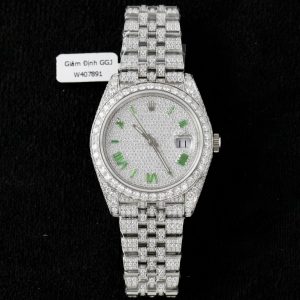 Rolex DateJust Best Replica Watch Moissanite Diamonds Hong Kong Custom 41mm (2)