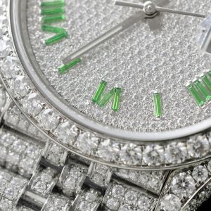 Rolex DateJust Best Replica Watch Moissanite Diamonds Hong Kong Custom 41mm (2)