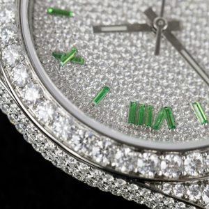 Rolex DateJust Best Replica Watch Moissanite Diamonds Hong Kong Custom 41mm (2)