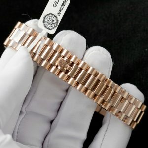 Rolex DateJust Womens Replica Watch Gold Wrapped + Moissanite Diamond Custom Hong Kong 31mm (2)